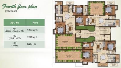 Project Image of 883.0 - 1650.0 Sq.ft 2 BHK Apartment for buy in Ramky Fern Dale