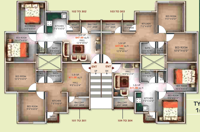 Project Image of 321.0 - 993.0 Sq.ft 1 RK Serviced Apartment for buy in Raju Kunawars My Town