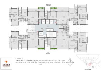 Project Image of 1106.0 - 3220.0 Sq.ft 3 BHK Apartment for buy in Shubh VEDA Tower E F G and Block 8