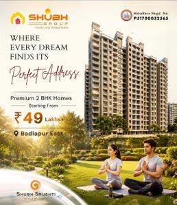 Project Image of 459.75 - 603.25 Sq.ft 1 BHK Apartment for buy in Shubh Shrushti LM