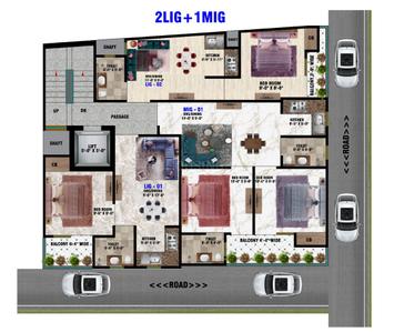 Project Image of 550.0 - 1050.0 Sq.ft 1 BHK Builder Floor for buy in PZ Adi Shree Homes