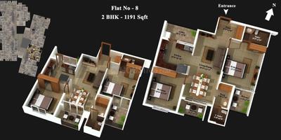 Project Image of 1184.0 - 2497.0 Sq.ft 2 BHK Apartment for buy in Mahabaleshwara Classique Pearl