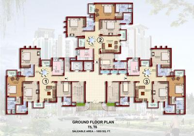 Project Image of 0.0 - 1855.0 Sq.ft 3.5 BHK Apartment for buy in Parsvnath Pleasant