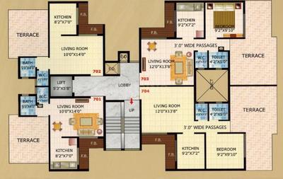 Project Image of 980 Sq.ft 2 BHK Apartment / Flat for sale in Ulwe for Rs. 8500000