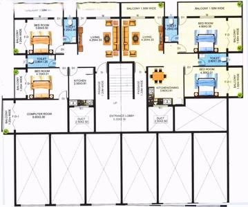 Project Image of 764.0 - 1303.0 Sq.ft 2 BHK Apartment for buy in R And A Adityas Pride
