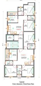 Aadhiti Aarabhi Aadhiti Aarabhi Cluster Plan from 1st to 3rd Floor 1
