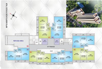 Project Image of 287.72 - 297.51 Sq.ft 1 BHK Apartment for buy in Raj Accord Phase 1