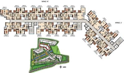 Project Image of 300.0 - 713.0 Sq.ft 1 RK Apartment for buy in Pashmina Brookwoods