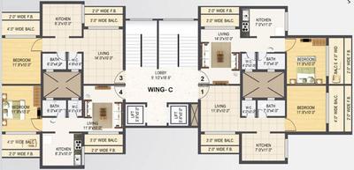 Project Image of 517.85 - 688.78 Sq.ft 1 BHK Apartment for buy in Padmadisha Paradise