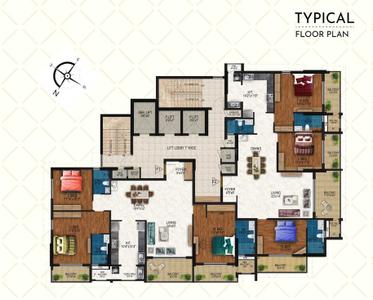 Project Image of 1266.48 - 1345.27 Sq.ft 3 BHK Apartment for buy in Agraja Atlantic