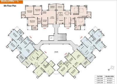 Project Image of 477.0 - 1320.0 Sq.ft 1 BHK Apartment for buy in Chirag Grande View 7 Phase 1 Building A to Phase 2 Building C