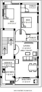 Project Image of 1081.0 - 1104.0 Sq.ft 2 BHK Apartment for buy in Nabin Homes