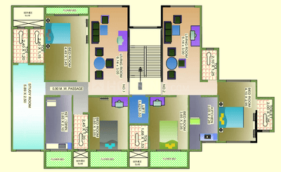 Project Image of 238.0 - 748.0 Sq.ft 1 RK Apartment for buy in Mudassar Bluemoon Annexe