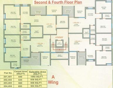 Project Image of 1377 Sq.ft 2 BHK Apartment / Flat for sale in Kondhwa Budruk for Rs. 6000000