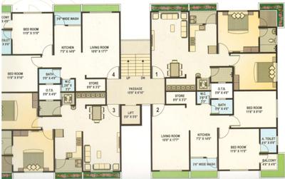 Project Image of 580.71 - 656.17 Sq.ft 2 BHK Apartment for buy in Shubham Residency