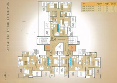 Project Image of 926.0 - 938.0 Sq.ft 3 BHK Apartment for buy in JN Adi Amma Bliss C Wing