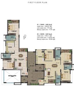 Project Image of 1405.0 - 4600.0 Sq.ft 2 BHK Apartment for buy in Arnava Avyanna