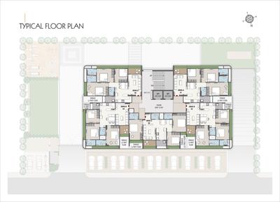 Project Image of 835.28 - 855.3 Sq.ft 3 BHK Apartment for buy in Florence 242