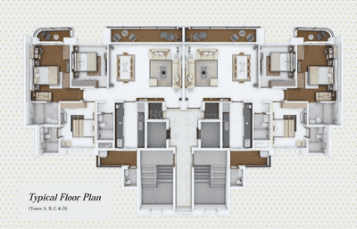 Project Image of 2182.0 - 3716.0 Sq.ft 3 BHK Apartment for buy in Northern Alexandria