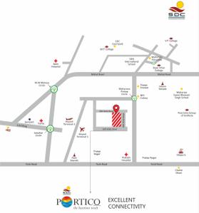 Project Image of 1535.0 - 1900.0 Sq.ft 2 BHK Apartment for buy in SDC Portico