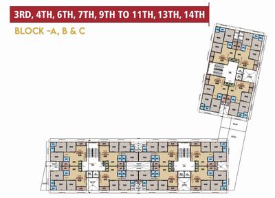 Project Image of 668.33 - 860.57 Sq.ft 2 BHK Apartment for buy in MK Rudra Elegance