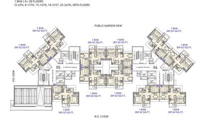 Project Image of 389.02 - 483.2 Sq.ft 1 BHK Apartment for buy in Raunak Earth Park Building No 4