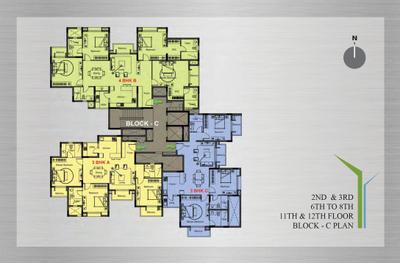Project Image of 1260.0 - 2385.0 Sq.ft 2 BHK Apartment for buy in DNR Arista