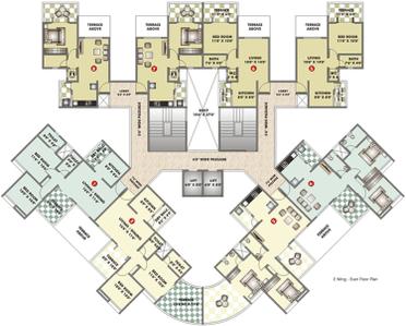 Project Image of 343.0 - 584.0 Sq.ft 1 BHK Apartment for buy in Ravinanda Skylights Wing C D E F And G