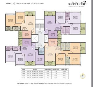 Project Image of 614.0 - 802.13 Sq.ft 2 BHK Apartment for buy in Surbhi Samruddhi