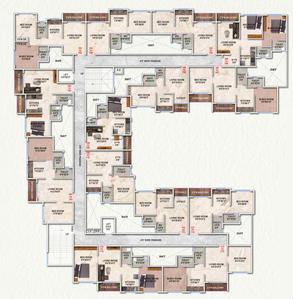 Project Image of 259.0 - 388.0 Sq.ft 1 BHK Apartment for buy in Sahajanand Vrindavan Heights