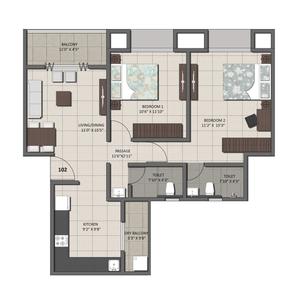 Project Image of 1024 Sq.ft 2 BHK Apartment / Flat for sale in Kothrud for Rs. 13500000