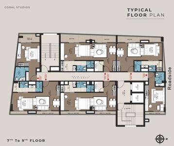 Project Image of 385.0 - 1195.0 Sq.ft Studio Studio Apartment for buy in Coral Studios