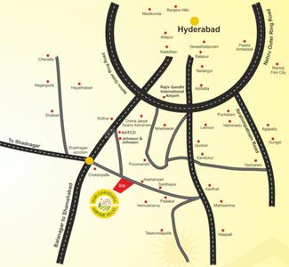 Harichandana Mayfair Villas Location Plan 1