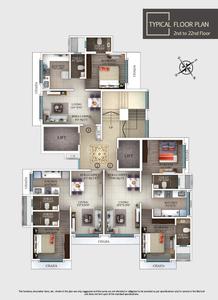 Project Image of 435.0 - 599.0 Sq.ft 1 BHK Apartment for buy in VS Royale 22
