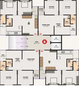 Project Image of 542.82 - 767.0 Sq.ft 2 BHK Apartment for buy in Sarahi Colin Elegance