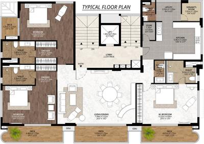 Project Image of 3564.0 - 6840.0 Sq.ft 3 BHK Apartment for buy in CR The Hamlet