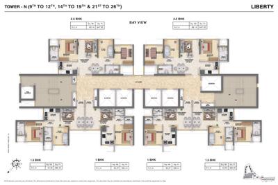 Project Image of 352.0 - 906.97 Sq.ft 1 BHK Apartment for buy in Runwal Avenue