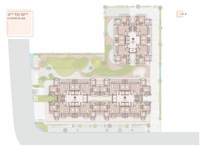 Project Image of 2403.0 - 2727.0 Sq.ft 3 BHK Apartment for buy in Aaryan The Blue Corner