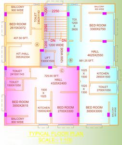 Project Image of 300.0 - 1606.0 Sq.ft 1 BHK Apartment for buy in Zeeshan Blue Heights