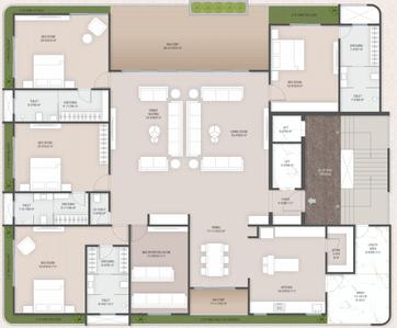 Project Image of 0.0 - 3930.0 Sq.ft 5 BHK Apartment for buy in Green Leaf Antilia
