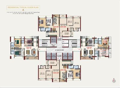 Project Image of 1365.0 - 2420.0 Sq.ft 2 BHK Apartment for buy in Paradise Sai World Pyramid