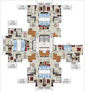 Project Image of 950.0 - 1740.0 Sq.ft 2 BHK Apartment for buy in Mantri Webcity