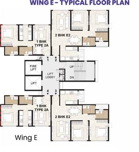Project Image of 453.38 - 860.36 Sq.ft 1 BHK Apartment for buy in Mahindra Alcove Wing D And E