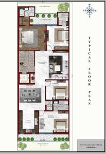MG Palm Court 270 Sq Yd MG Palm Court 270 Sq Yd Cluster Plan from 1st to 4th Floor 1