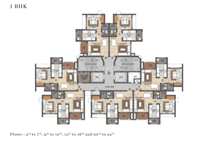 Project Image of 441.0 - 751.54 Sq.ft 1 BHK Apartment for buy in Lodha Foresta A B H And I