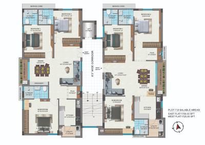 Project Image of 1650.0 - 1900.0 Sq.ft 3 BHK Apartment for buy in GVR Central Vistas Yapral North Block