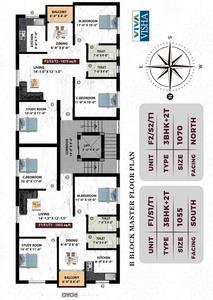 Project Image of 1055.0 - 1070.0 Sq.ft 3 BHK Apartment for buy in Viva Visha