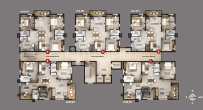 Project Image of 1395.0 - 2665.0 Sq.ft 2 BHK Apartment for buy in EIPL Apila