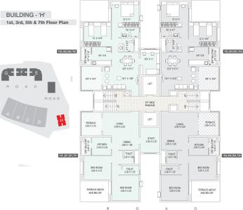 Project Image of 0.0 - 716.0 Sq.ft 2 BHK Apartment for buy in Altrack Ziggurat H Building