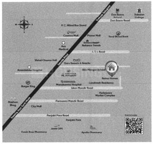 N B Ratna Homes Location Plan 1